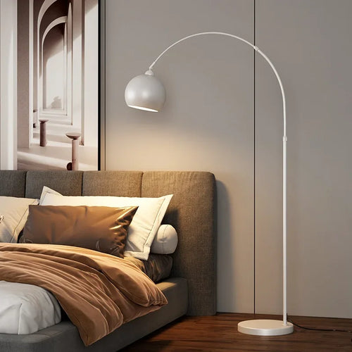 Italian fishing floor lamp, modern nordic design, light and elegant - vue 3 sur 9