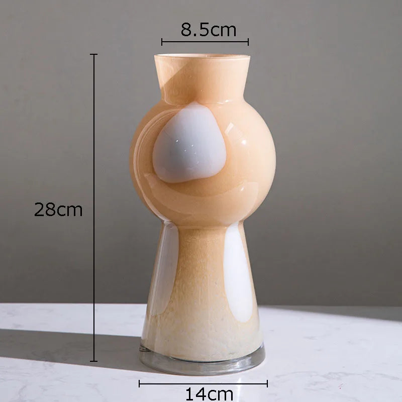 creative glass vase for flowers and modern arrangements - vue 8 sur 14