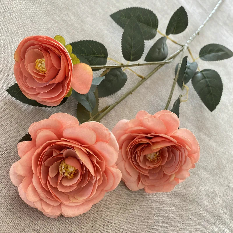Artificial lotus branch for garden and balcony decoration