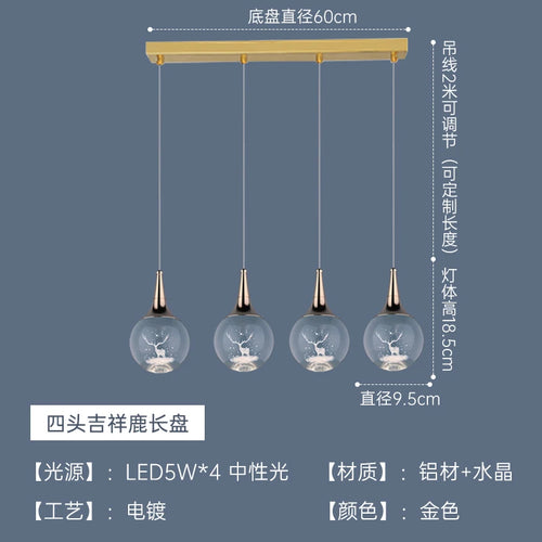 Modern crystal chandelier for animal-inspired home decor - vue 14 sur 13