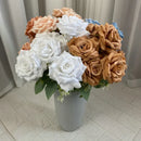 Decorative artificial rose bouquet for events and venues