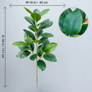 Artificial ficus branches with large banyan leaves for garden decoration