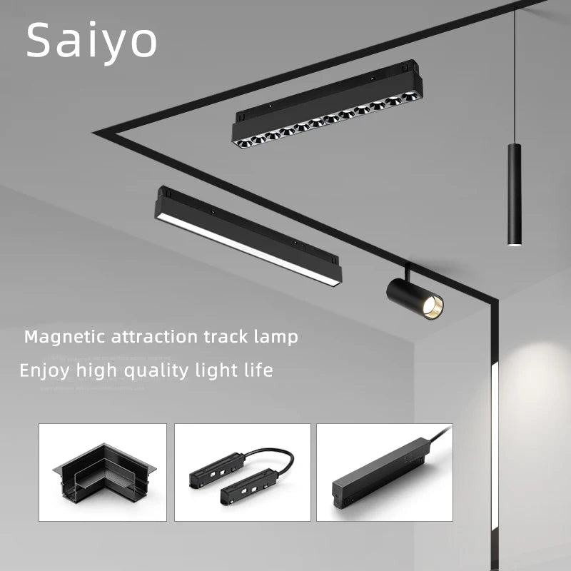 Dimmable magnetic LED ceiling spotlight with Zigbee