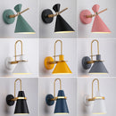 Decorative macaron horn wall light for indoor bar, restaurant, living room, bedroom, hallway or bedside