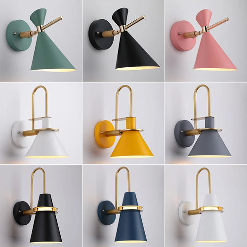 Decorative macaron horn wall light for indoor bar, restaurant, living room, bedroom, hallway or bedside - vue 4 sur 19
