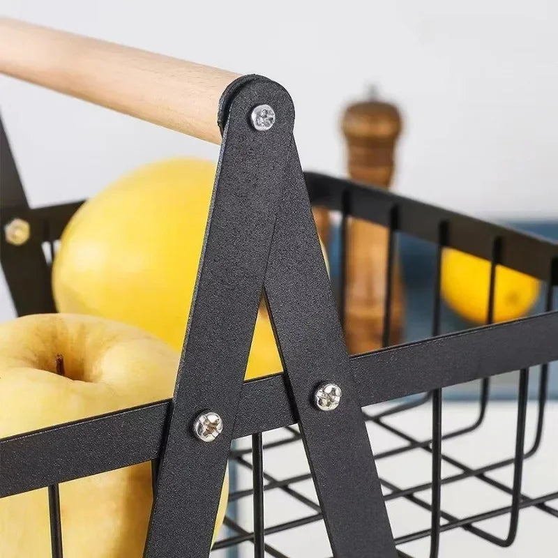Removable storage basket for fruits, vegetables and cosmetics - vue 5 sur 8