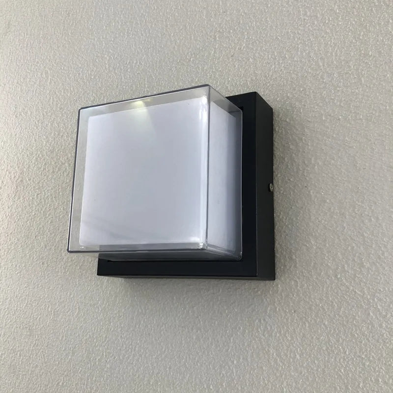 modern waterproof outdoor wall light for garden and balcony - vue 6 sur 12