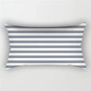 Decorative grey geometric patchwork cushion cover for bedroom