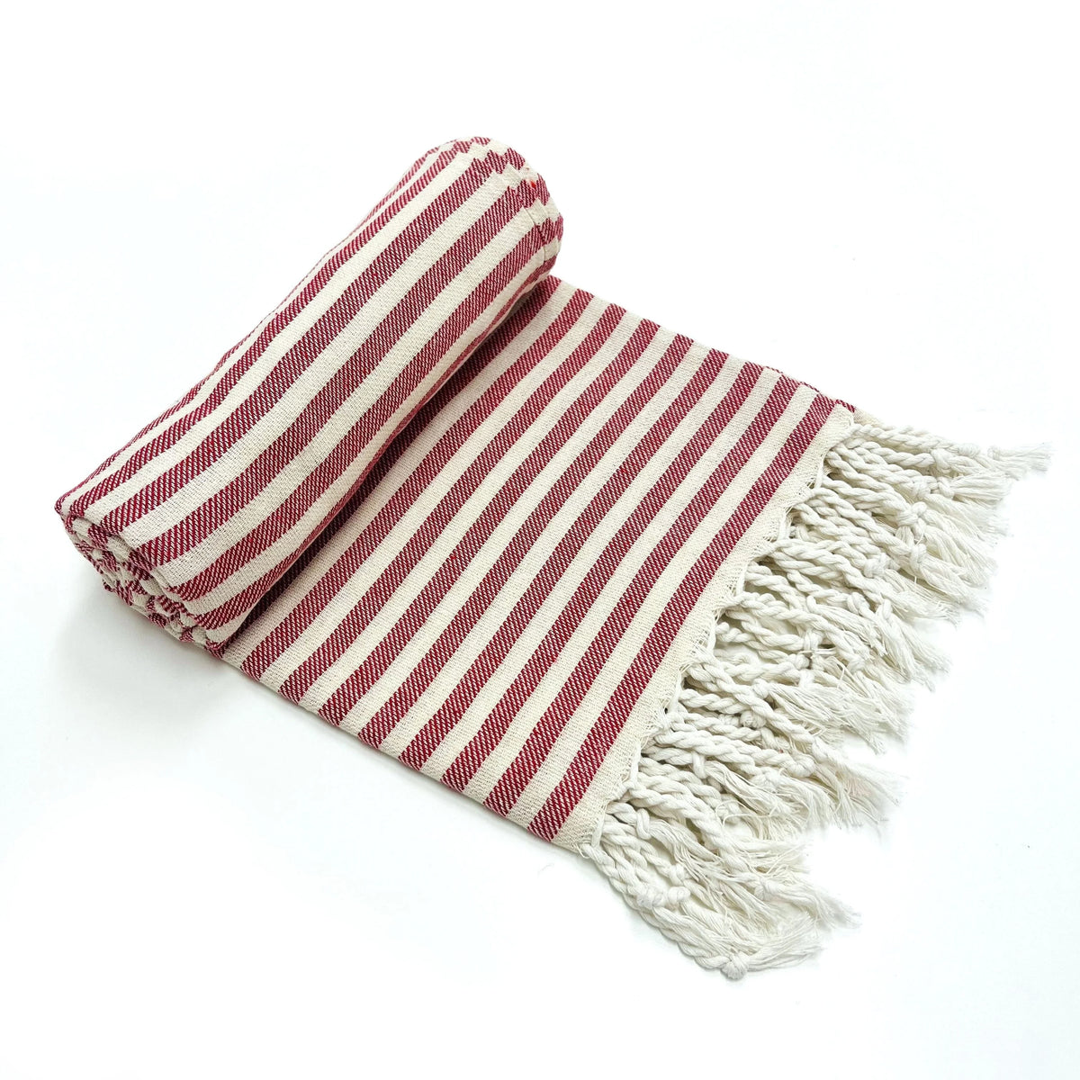 Classic style woven cotton Turkish beach towel