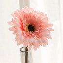 Set of artificial gerbera flower heads for indoor and outdoor decoration
