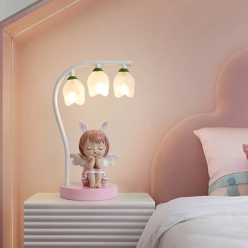 Children's desk lamp cartoon rabbit princess cute