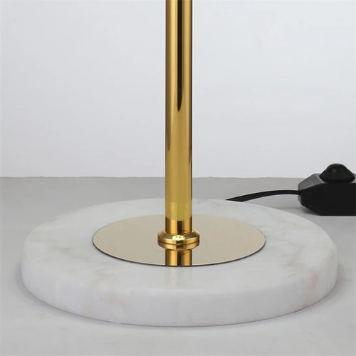 Post-modern nordic luxury gold crystal LED floor lamp - vue 6 sur 17