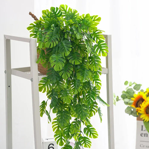 Decorative artificial turtle leaf and ivy plant - vue 3 sur 7