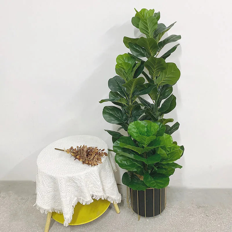 Artificial ficus lyrata plant for indoor and outdoor decoration - vue 3 sur 18
