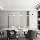 Minimalist brass chandelier with adjustable wire for bar and restaurant
