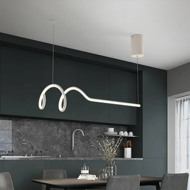 Modern LED pendant light for elegant interior decor - vue 6 sur 10