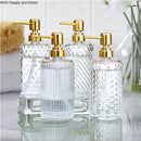 glass bottle for disinfectant lotion and soap dispenser