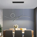 Modern LED ceiling light with wave design for stylish interiors 2024