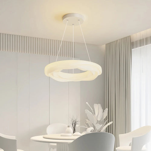 Cream style recessed eye protection chandelier - vue 4 sur 12
