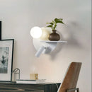 led wall light with usb charging for mobile phone