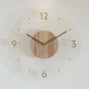 luxury wooden wall watch modern design silent quartz creative