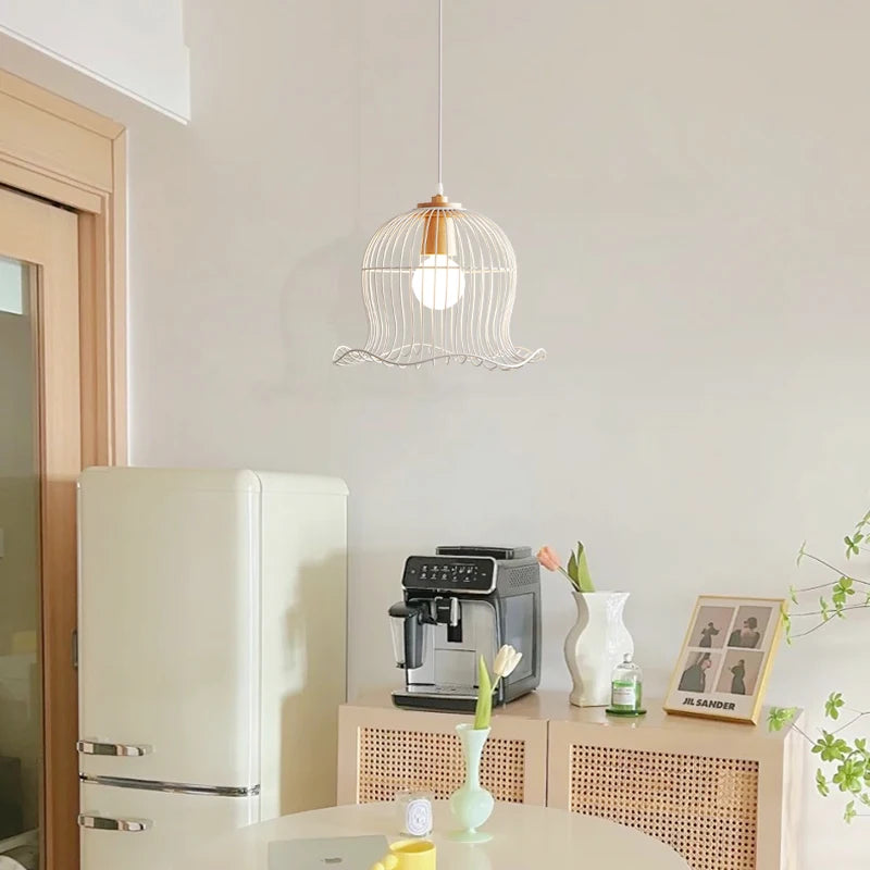 Nordic flower shape metal pendant chandelier