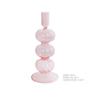 Conical glass candle holder for wedding tables and Nordic decoration
