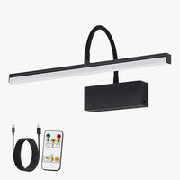 Rechargeable wall light with flexible arm for indoor lighting