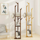 multifunctional bamboo coat rack for modern clothes