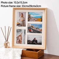 Solid wood display stand for decorative wedding photo frames