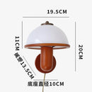 Wooden wall light with modern acrylic shade