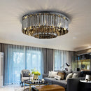 Luxury round crystal LED ceiling light