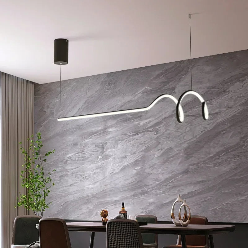 Modern LED pendant light ideal for hotels