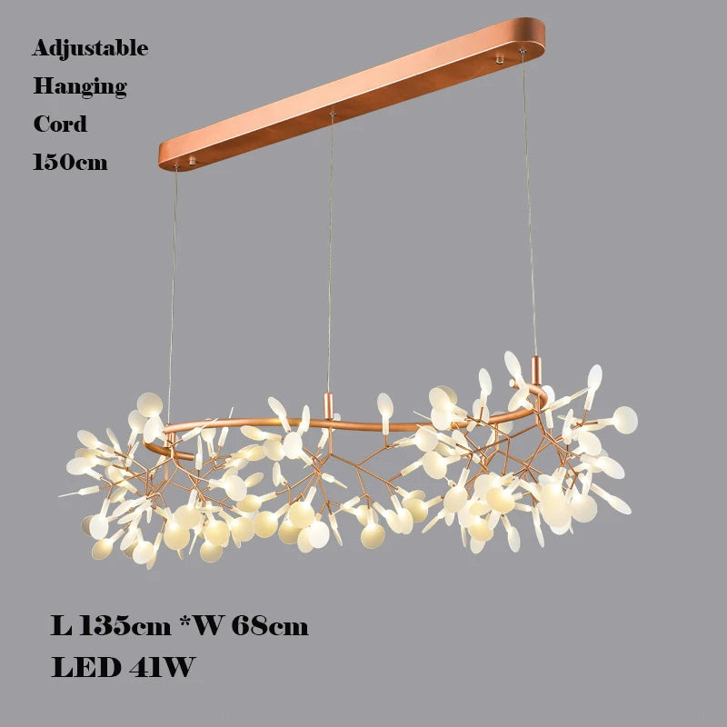 Creative stainless steel and acrylic chandelier for interior decoration - vue 14 sur 18