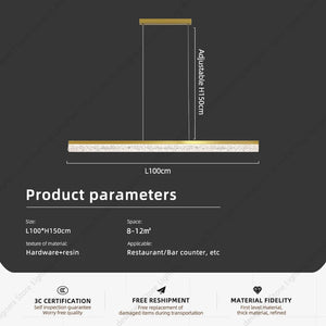 Modern LED pendant light for restaurants and bars