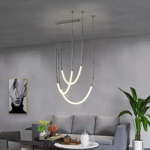 Modern LED pendant light for stylish and elegant interior decor - vue 4 sur 12