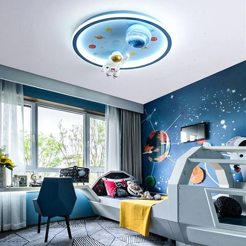 Modern LED astronaut ceiling light decorative for children