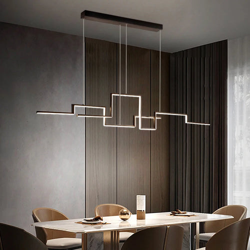 Modern artistic LED pendant light for interiors - vue 4 sur 9