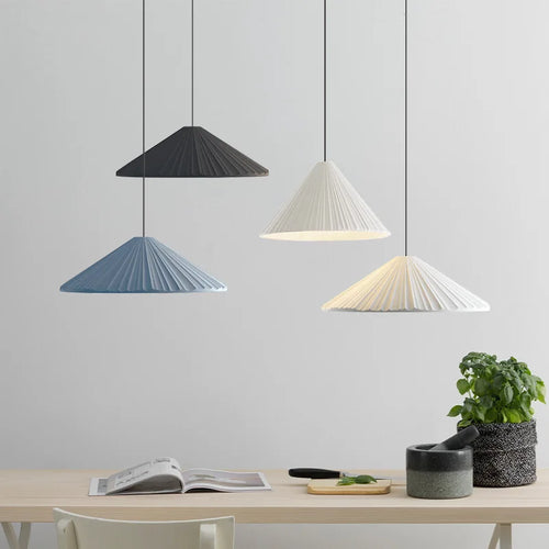 Modern LED hat-shaped chandelier for indoor lighting - vue 2 sur 15