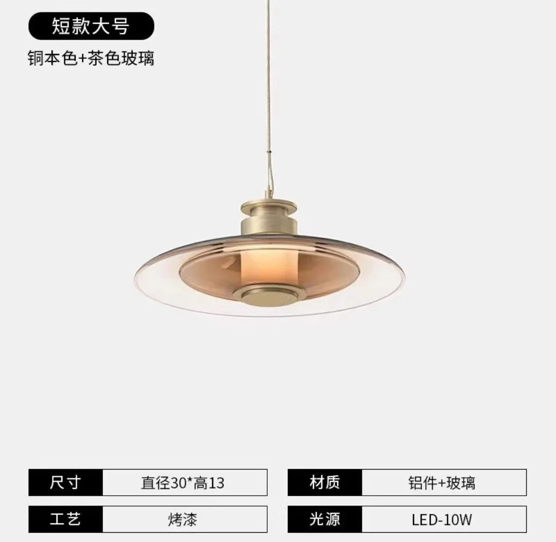 Modern minimalist decorative glass LED wall light