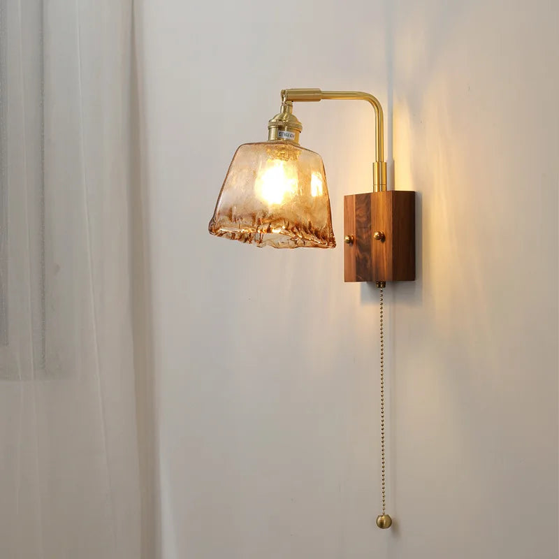 Retro Japanese-style wall light for interior decoration