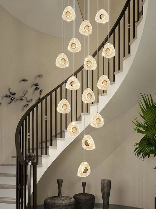 Acrylic designer pendant light for modern interiors and lofts