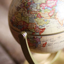 retro world globe for children learning geography creative decoration