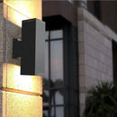 Outdoor aluminium wall light with tempered glass IP65