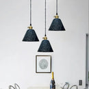 Retro cement pendant chandelier for indoor lighting
