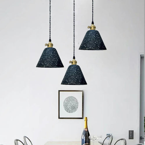 Retro cement pendant chandelier for indoor lighting - vue 5 sur 10