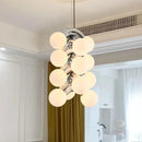 Minimalist retro grape-style chandelier for indoor use