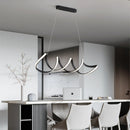 Minimalist spiral LED chandelier home decor indoor lighting