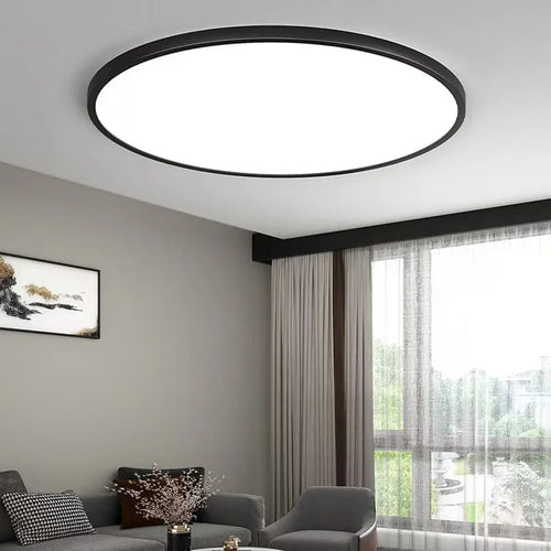 Modern LED ceiling chandelier 48W 36W 24W for bedroom, kitchen, bathroom, dining room lighting - vue 3 sur 10