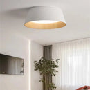 Round wood ceiling light wabi sabi minimalist design for interiors